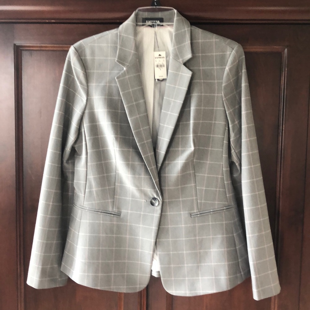 NWT Jacket/Blazer - Gray and Pink, Size 12